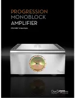 Preview for 1 page of Dan D'Agostino Monoblock amplifier Owner'S Manual