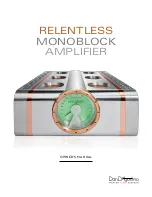 Preview for 1 page of Dan D'Agostino Relentless Mono Amplifier Owner'S Manual