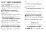 Preview for 2 page of DAN DRYER AA Installation Instructions