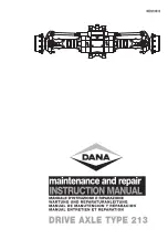 Preview for 1 page of DANA MO213S10 Maintenance And Repair Instruction Manual