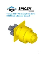 DANA Spicer Torque-Hub S350 Series Service Manual preview