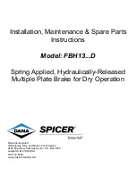 Preview for 2 page of DANA TORQUE-LOCK FBH13 D Series Installation & Maintenance Manual