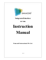 Danacoid DY-700K Instruction Manual предпросмотр