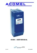 Danaher Motion ACOMEL K 4000 User Manual предпросмотр