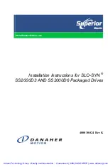 Preview for 2 page of Danaher Motion Superior Electric SLO-SYN SS2000D6 Installation Instructions Manual