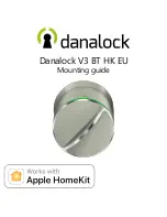 Preview for 1 page of danalock V3 BT HK SCANDI Mounting Manual