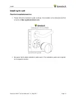 Предварительный просмотр 12 страницы danalock V3-BT Technical Manual