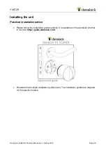 Предварительный просмотр 12 страницы danalock V3-BTZB Technical Manual