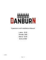 danburn Laeso 6kW Operation And Installation Manual preview