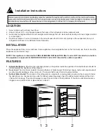 Предварительный просмотр 7 страницы Danby CONTEMPORARY CLASSIC DAR026A2BDB Manual