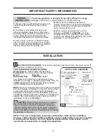 Preview for 5 page of Danby DAC 8009EE Owner'S Use And Care Manual