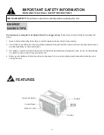 Preview for 5 page of Danby DAC050BACWDB Owner'S Use And Care Manual