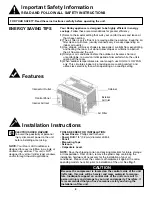 Preview for 5 page of Danby DAC050MB1GB Owner'S Use And Care Manual