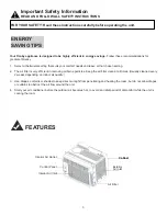 Preview for 6 page of Danby DAC050MB3GDB Owner'S Use And Care Manual