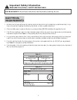 Preview for 6 page of Danby DAC050MCB3GDB Owner'S Use And Care Manual