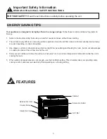 Preview for 5 page of Danby DAC060BBCWDB Owner'S Use And Care Manual