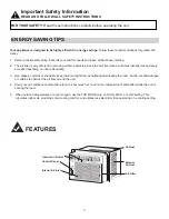 Preview for 5 page of Danby DAC060BBUWDB Owner'S Use And Care Manual