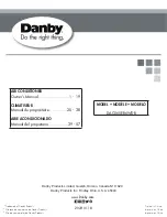 Danby DAC060EB6WDB Owner'S Manual preview