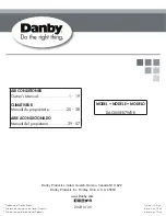 Danby DAC060EB7WDB Owner'S Manual preview