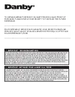 Preview for 3 page of Danby DAC060EUB5GDB Owner'S Use And Care Manual