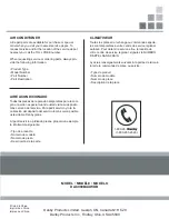 Preview for 36 page of Danby DAC080BAUWDB Owner'S Use And Care Manual