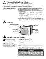 Preview for 6 page of Danby DAC080EB2GDB Owners Manual And Care Manual