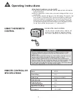 Preview for 11 page of Danby DAC080EB2GDB Owners Manual And Care Manual