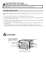 Preview for 7 page of Danby DAC080ECB2GDB Owner'S Use And Care Manual