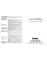 Preview for 9 page of Danby DAC10033TT Owner'S Manual