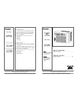 Preview for 1 page of Danby DAC10560DE Use And Care Manual