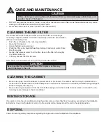 Preview for 20 page of Danby DAC150BBCWDB Owner'S Use And Care Manual