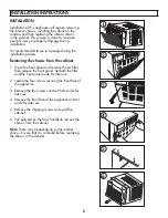 Предварительный просмотр 9 страницы Danby DAC150EB2WDB Owner'S Manual