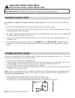 Preview for 7 page of Danby DAC150ECB1GDB Owner'S Use And Care Manual