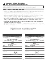 Preview for 4 page of Danby DAC180BBUWDB Owner'S Use And Care Manual