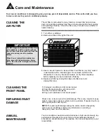 Preview for 11 page of Danby DAC5012M Owner'S Use And Care Manual