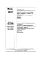 Preview for 28 page of Danby DAC5020 Use And Care Manual