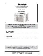 Danby DAC6007EE Owner'S Use And Care Manual preview