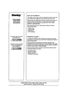 Preview for 28 page of Danby DAC6020 Use And Care Manual