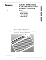 Danby DAC8008EE Owner'S Instructions Manual preview