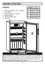 Preview for 7 page of Danby DAG026A2BDB Manual