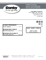 Danby DAR016A1BDB Owner'S Manual preview