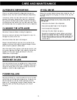 Preview for 8 page of Danby DAR044A1BDD Owner'S Use And Care Manual