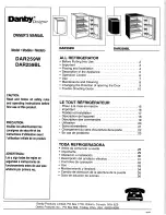 Danby DAR259 Owner'S Manual предпросмотр