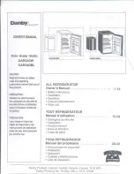 Danby DAR340W Owner'S Manual preview