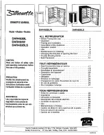 Danby DAR483 Owner'S Manual preview