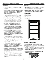 Предварительный просмотр 4 страницы Danby DBC045L1SS Owner'S Manual