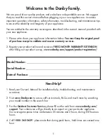 Preview for 2 page of Danby DBHR13211BDD1 Owner'S Manual