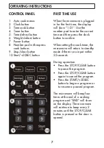 Предварительный просмотр 8 страницы Danby DBMW0720ASD Owner'S Manual