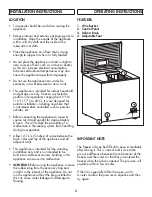 Preview for 4 page of Danby DCF035B1WM Owner'S Manual