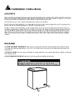 Preview for 5 page of Danby DCF038A1WDB1 Owner'S Use And Care Manual